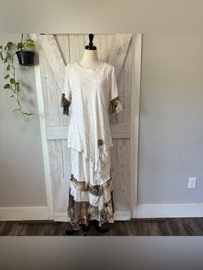 Spencer Alexis Vintage Lagenlook Skirt & Top Set